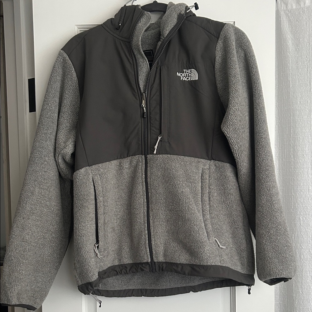 The North Face Charcoal and Light Gray Fleece Jacket